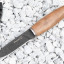 Нож "Финский" (AUS-8, stonewash черный, дерево)