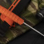 Нож "Финский" Оранжевый (AUS-8, полированный, эластрон)