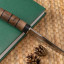 Нож "Ш-5 Барс" (AUS-8, stonewash серый, дерево/кожа)