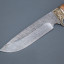 Нож "Лорд" (дамасская сталь,береста,литье)