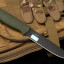 Нож "OTUS" Хаки (AUS-8, черный, эластрон)