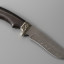 Нож "Галеон" (дамасская сталь, литье, черное дерево)