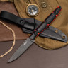 Нож с фиксированным клинком Viper Red/Black N.C.Custom