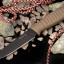 Нож "Вектор" Песчаный (AUS-8, черный, эластрон)