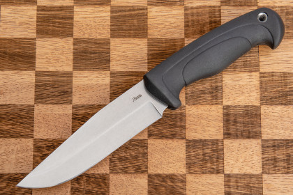 Нож "Линь" (AUS-8, stonewash серый, эластрон)
