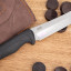 Нож "Минога" (AUS-8, stonewash серый, эластрон)