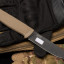 Нож "Руз" Песчаный (AUS-8, черный, эластрон)