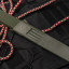 Нож "Руз" Хаки (AUS-8, черный, эластрон)