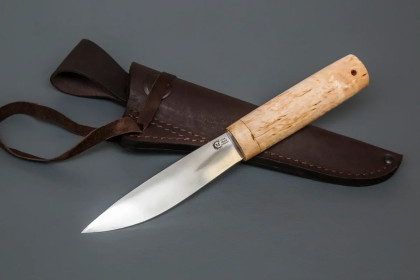 Нож "Якутский" средний (95х18, карельская береза)