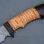 Нож "Галеон" (дамасская сталь, береста)