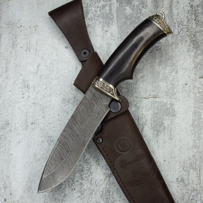 Нож "Скиф" (дамасская сталь, граб)