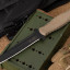 Нож "НР-19" Песчаный (AUS-8, черный, эластрон)