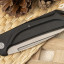 Нож "Скаут" черный (AUS-8, stonewash серый)